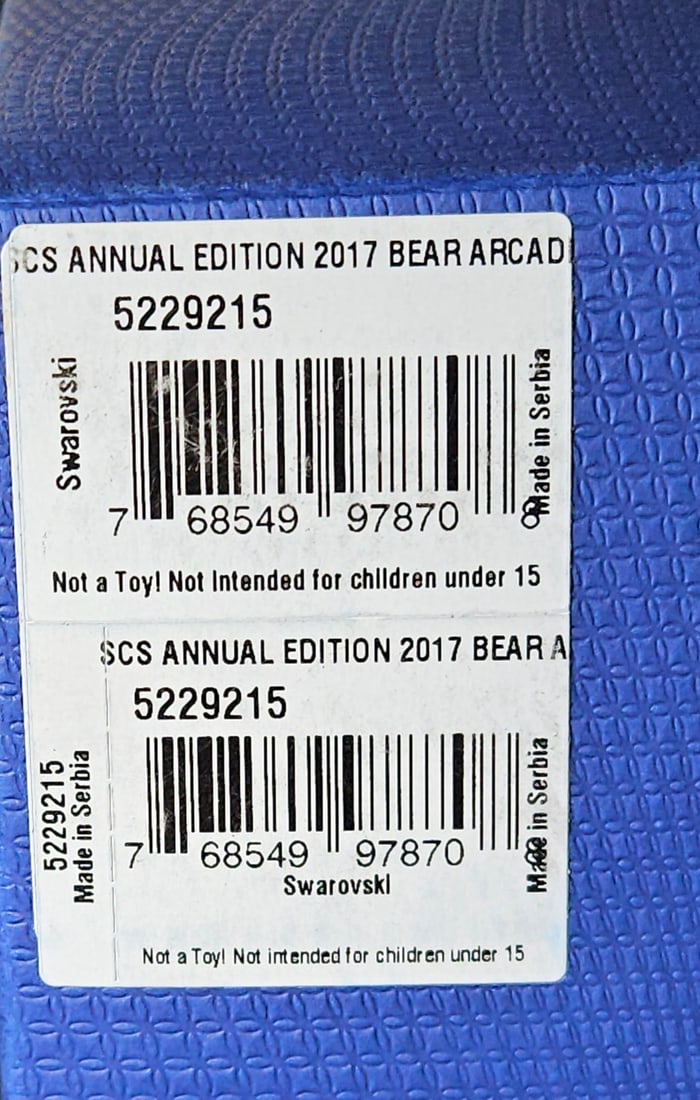 Swarovski SCS Crystal 2017 Bear Arcadia - 9
