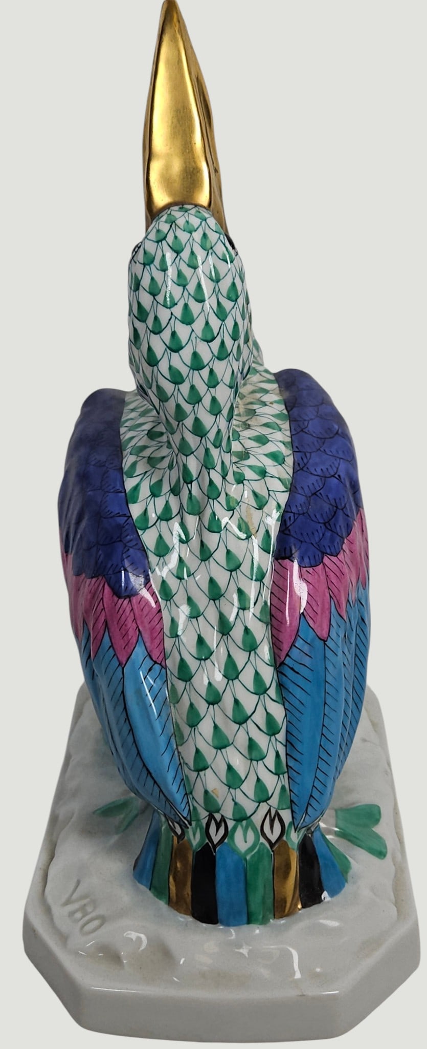 Herend Porcelain Fishnet Pelican - 4