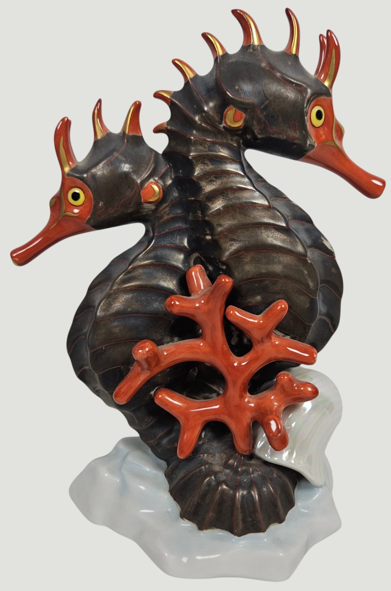 Herend Porcelain Double Seahorse (1 of 6)