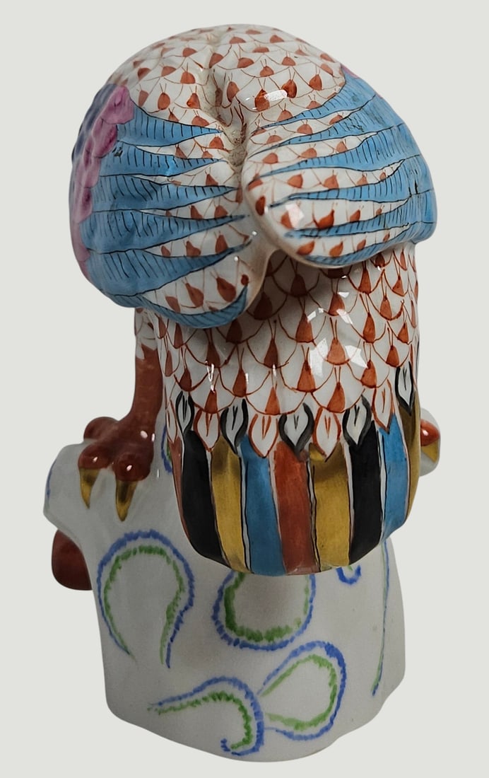 Herend Porcelain Fishnet Parrot - 4