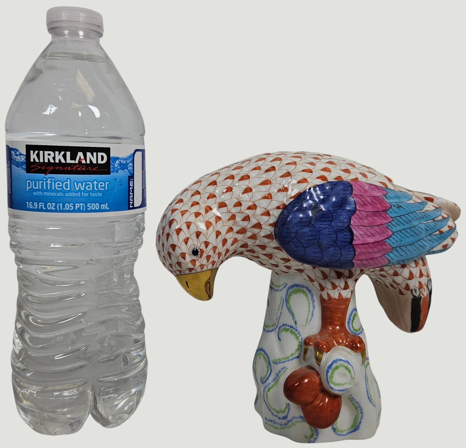 Herend Porcelain Fishnet Parrot - 6