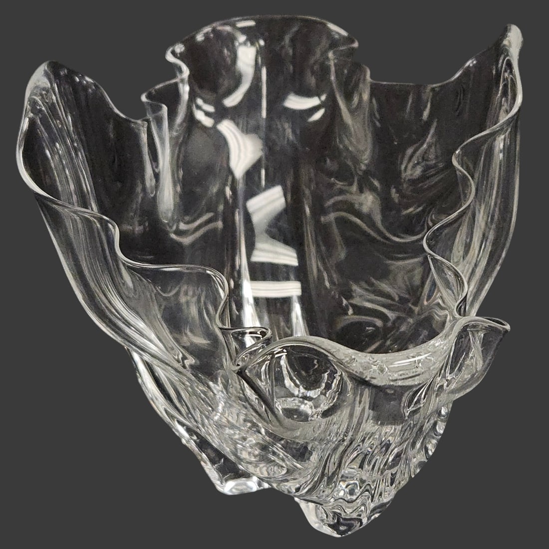 Steuben Crystal Grotesque Flared Crystal Bowl - 2