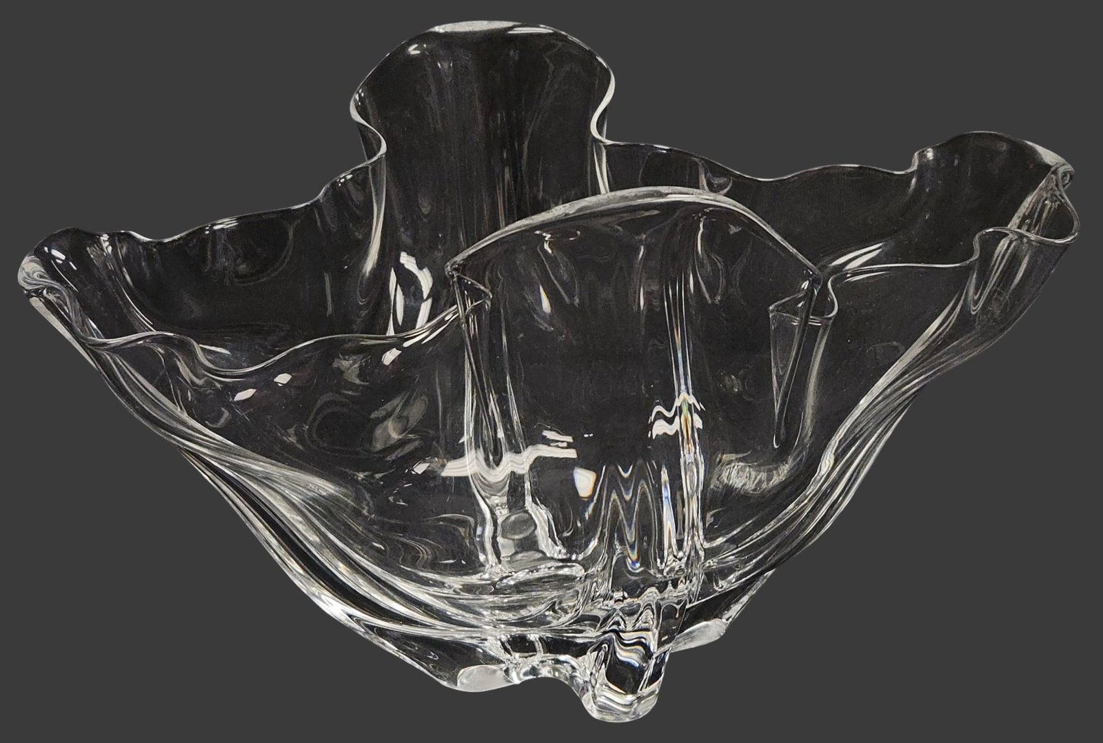 Steuben Crystal Grotesque Flared Crystal Bowl - 3