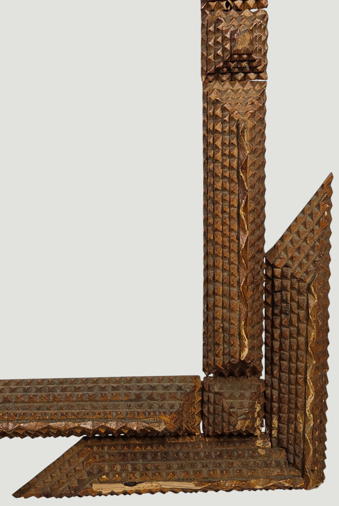 19th Century Tramp Art Frame - 3