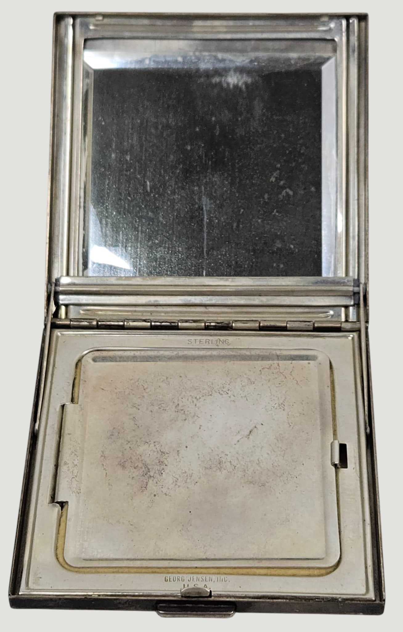 Vintage Georg Jensen Sterling Silver Compact - 5