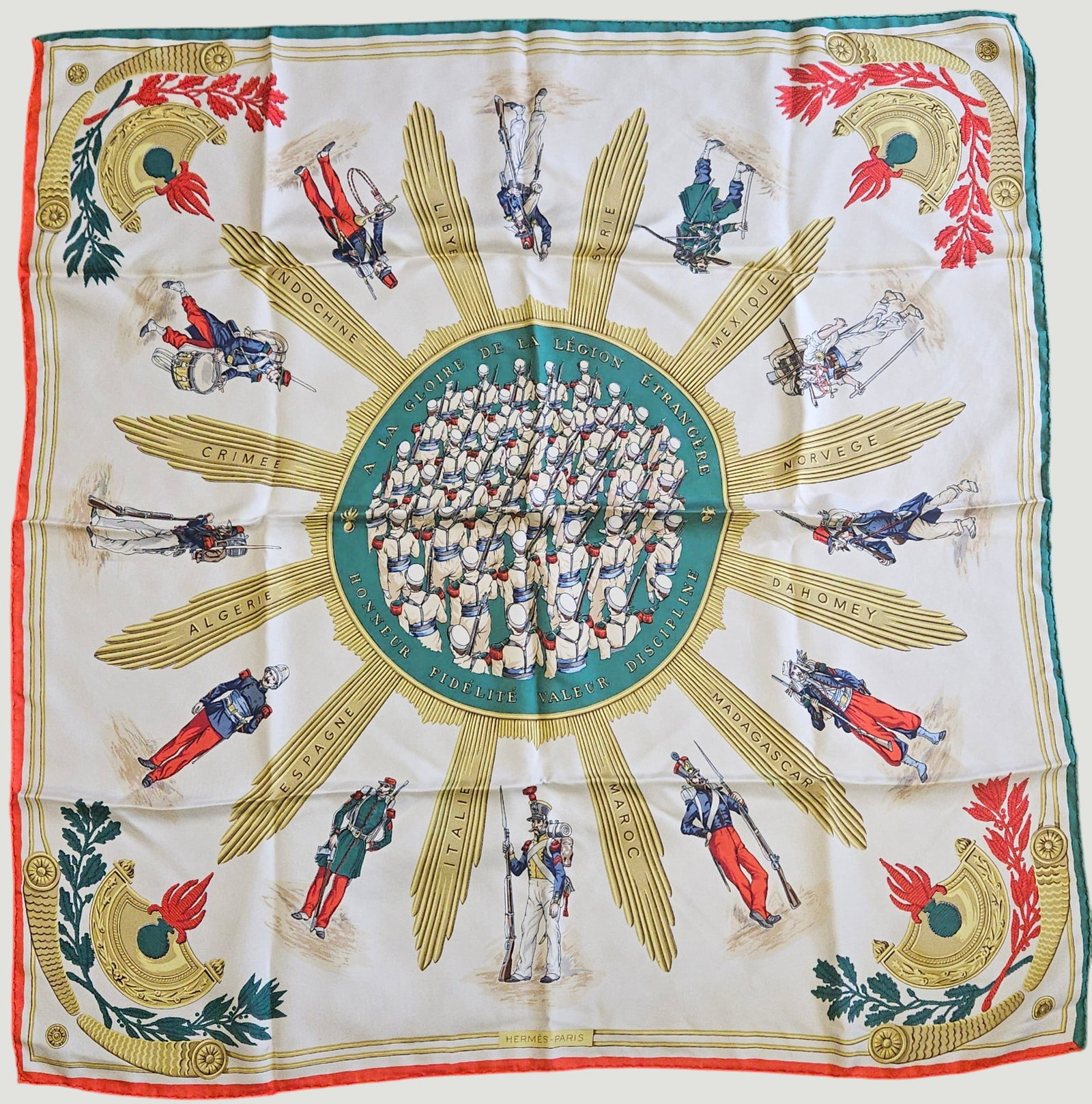 Hermes A La Glorie De La Legion Etrangere Silk Scarf (1 of 3)