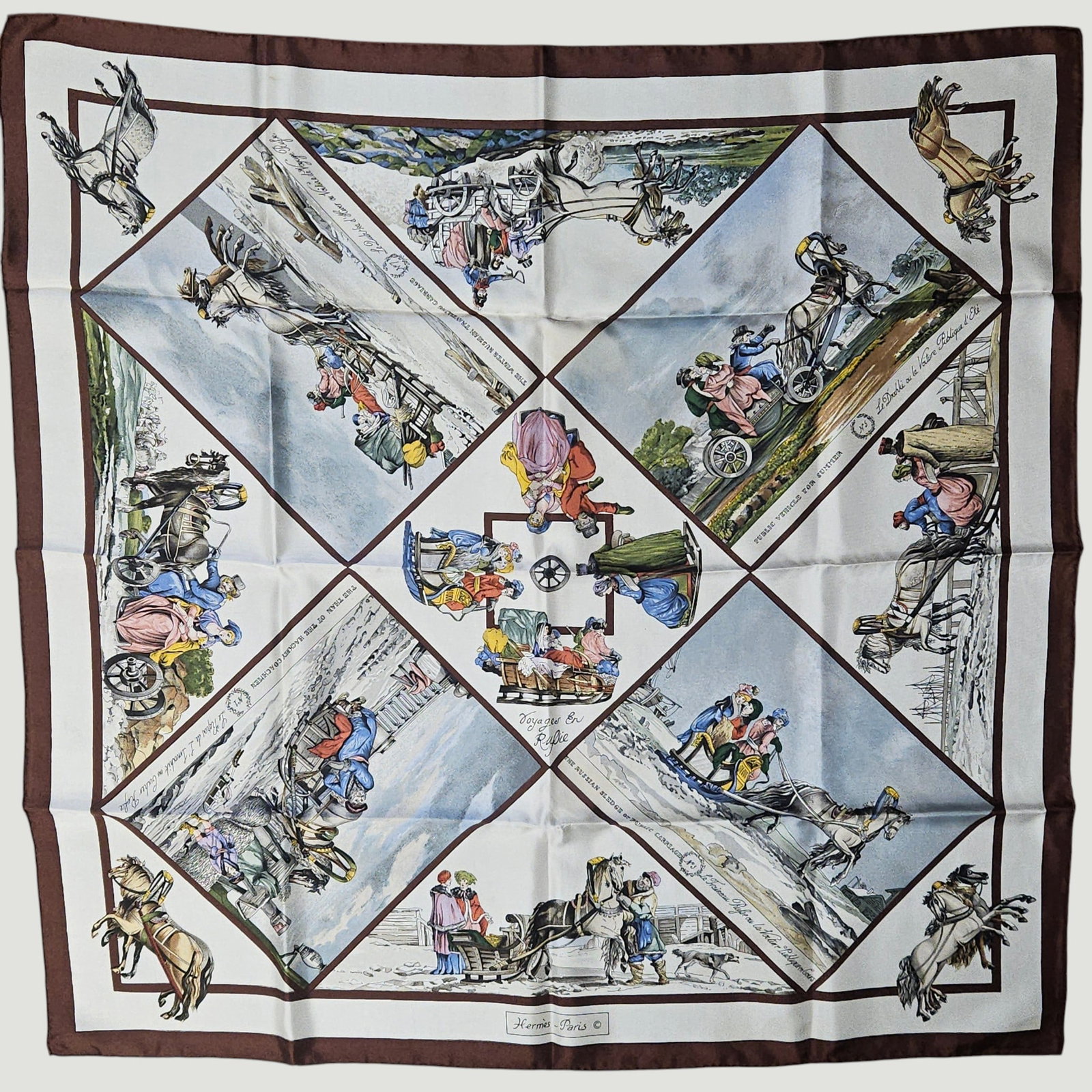 Hermes Voyages en Russie Silk Scarf (1 of 3)