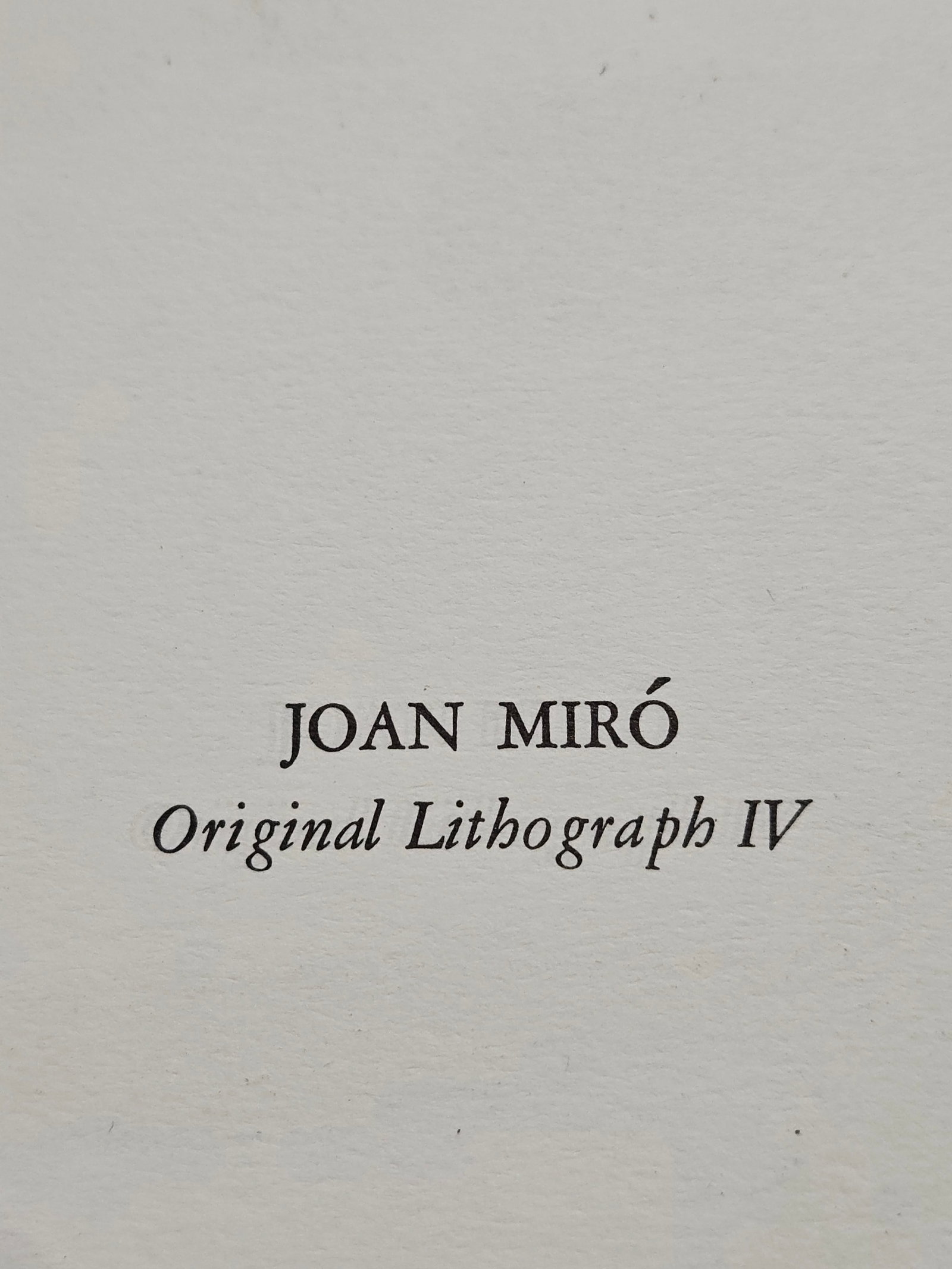 (5) Joan Miro Original Lithographs 1972 - 3