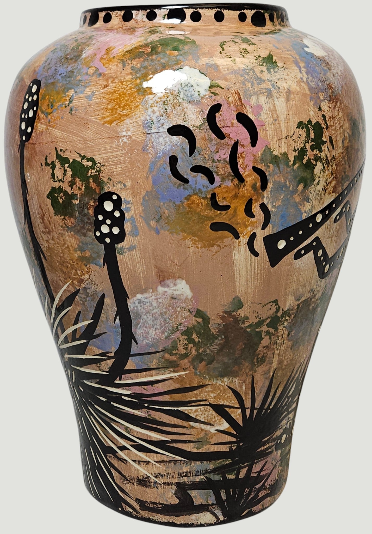 Native American Apache Mana Pottery Vase - 2