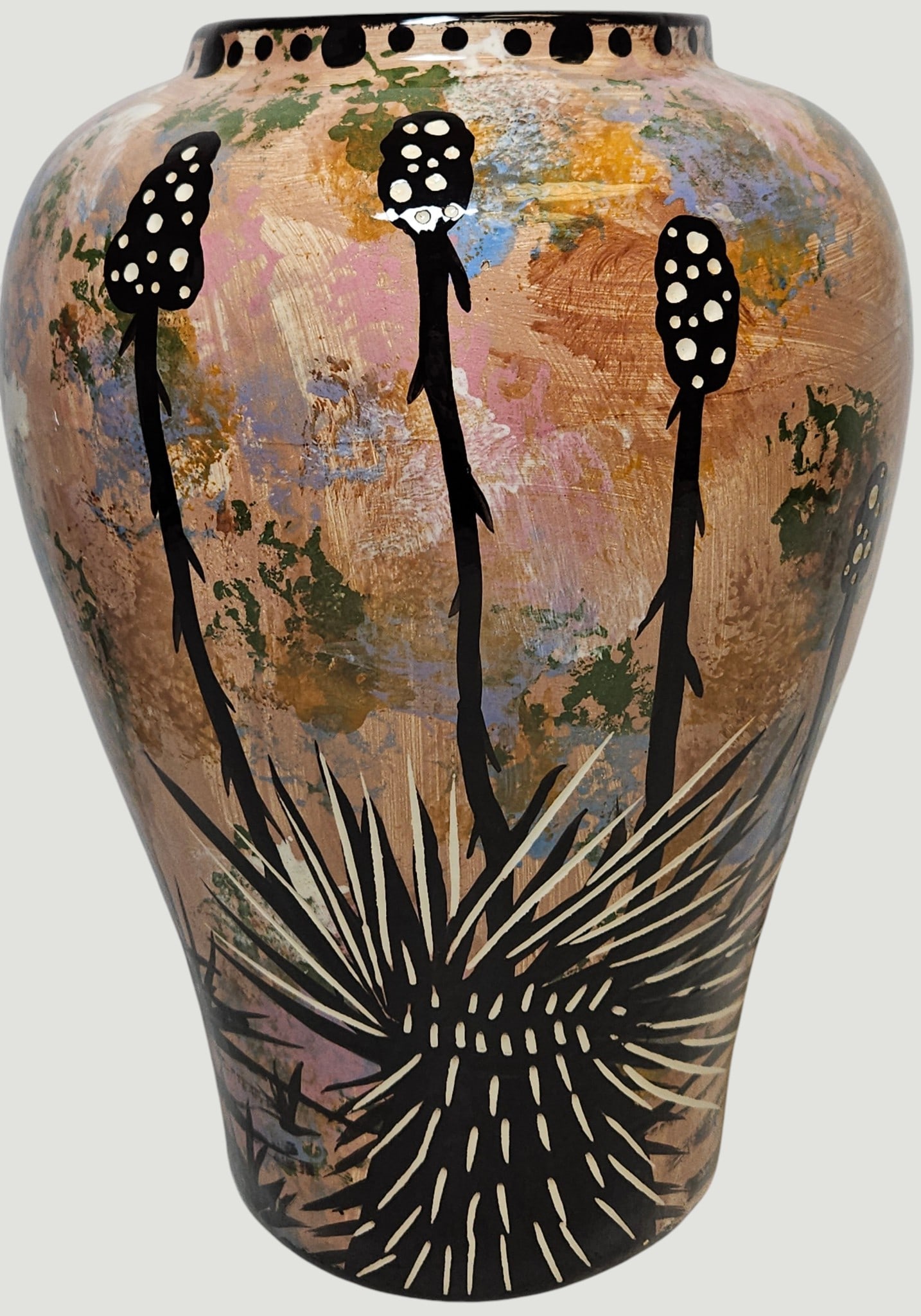 Native American Apache Mana Pottery Vase - 3