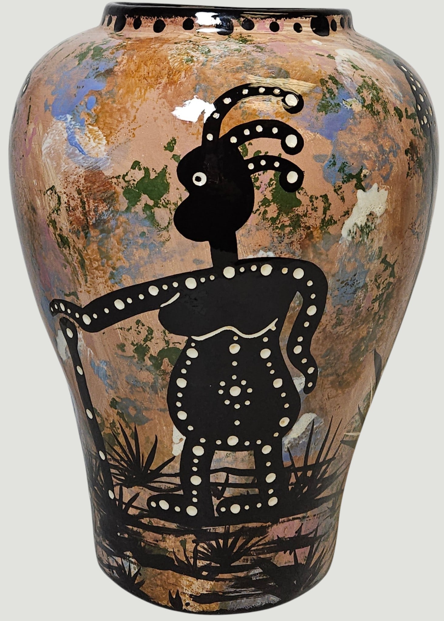 Native American Apache Mana Pottery Vase - 4
