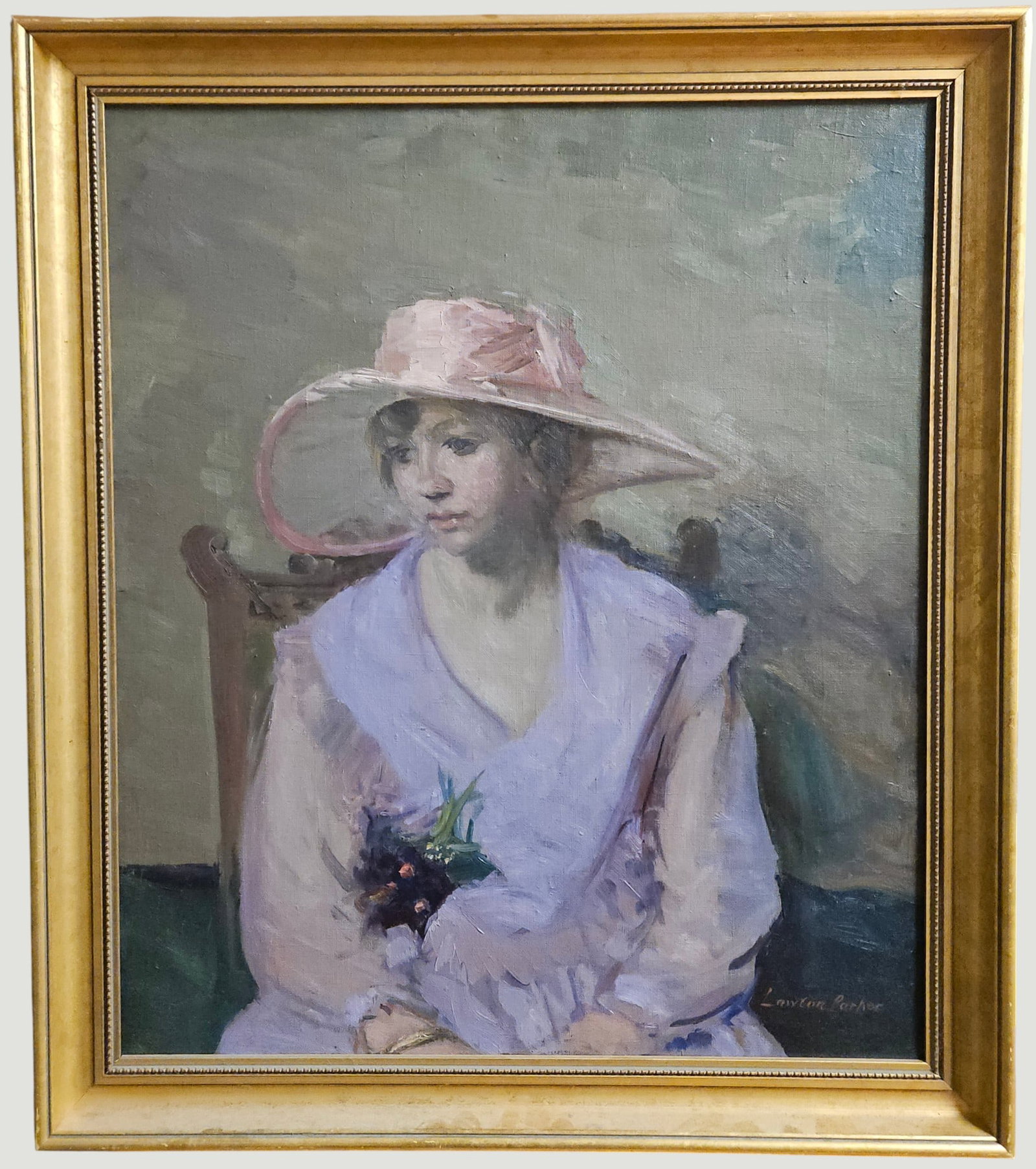 Lawton Silas Parker (American, 1868-1954) Portrait of a Young Woman (1 of 2)