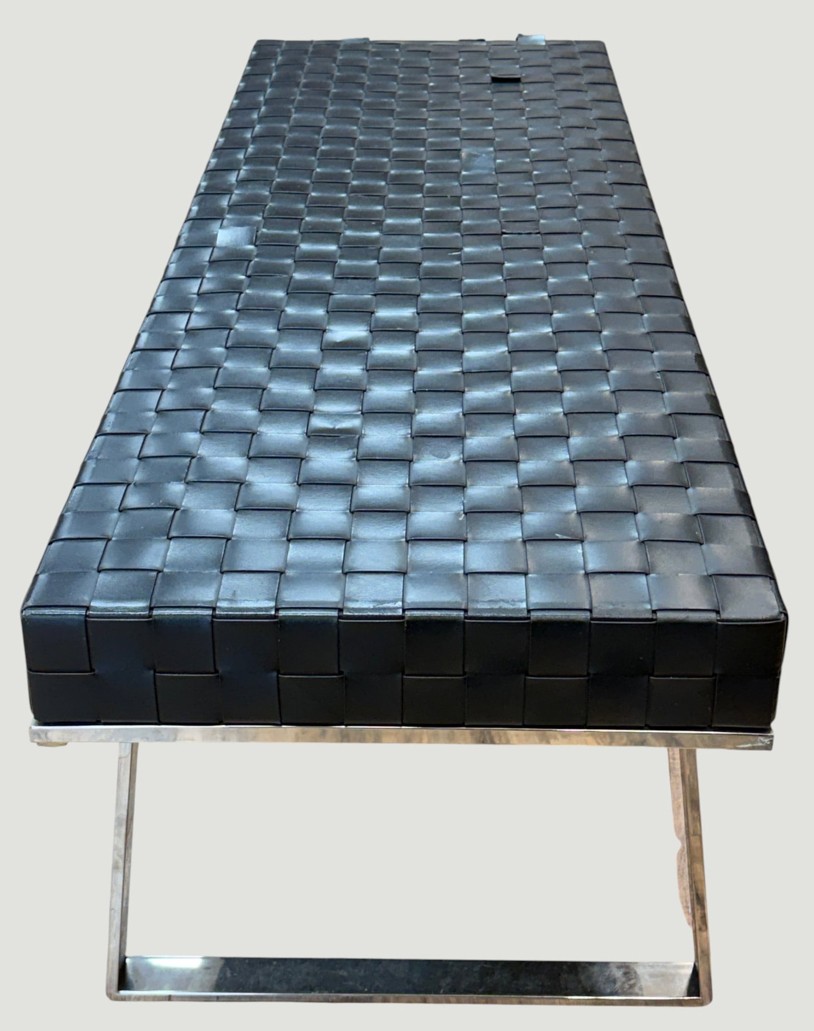 Karlee Black Leather Occasional Bench - 2