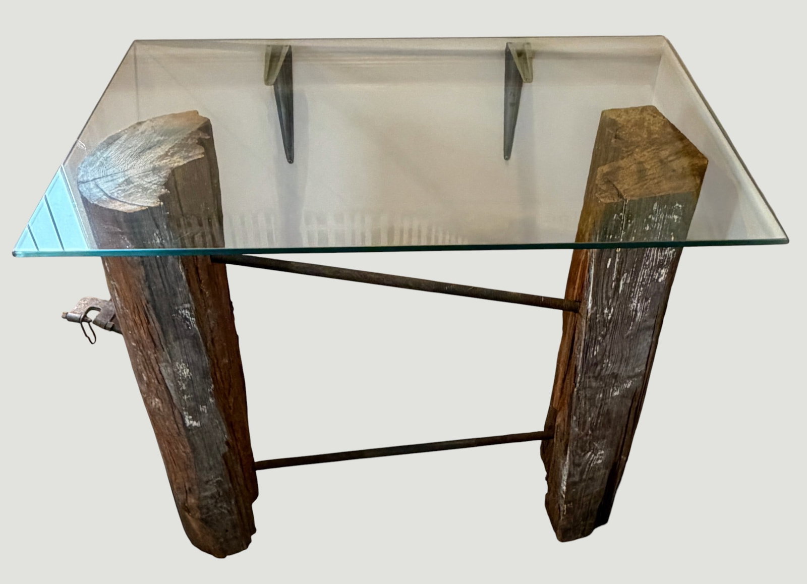 19th Century Reclaimed Farm Table & Side Table - 7