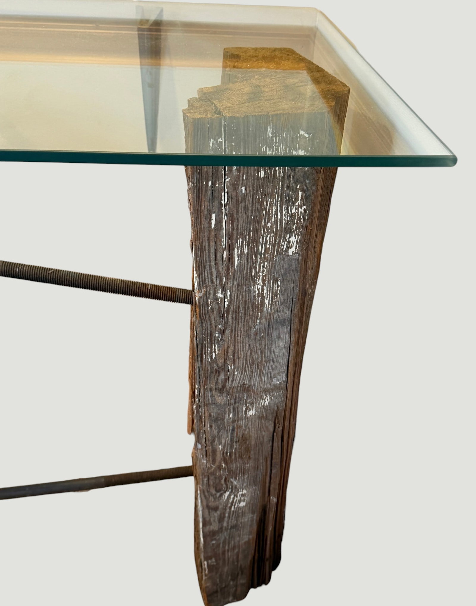 19th Century Reclaimed Farm Table & Side Table - 9