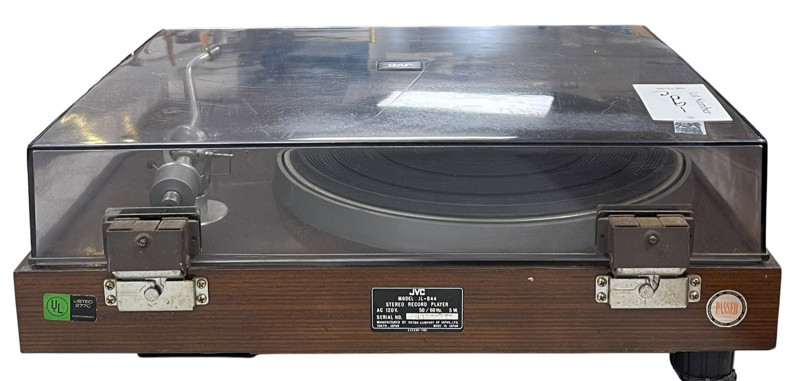 JVC JL-B44 2 Speed, Direct Drive Turntable, Walnut Base - 6