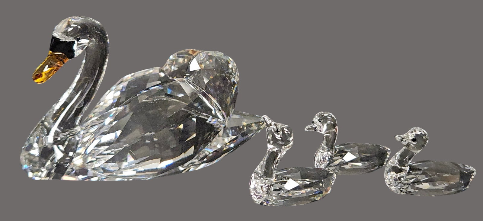 4pc Swarovski SCS Crystal Jubilee Edition Swans (1 of 10)
