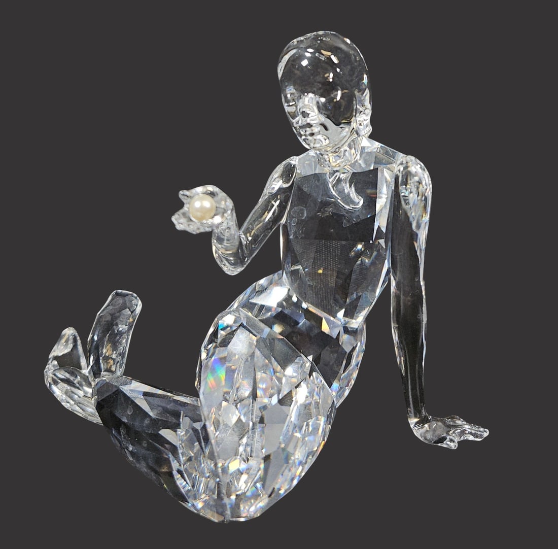 Swarovski Crystal Seated Mermaid Figurine w/ Box (1 of 6)