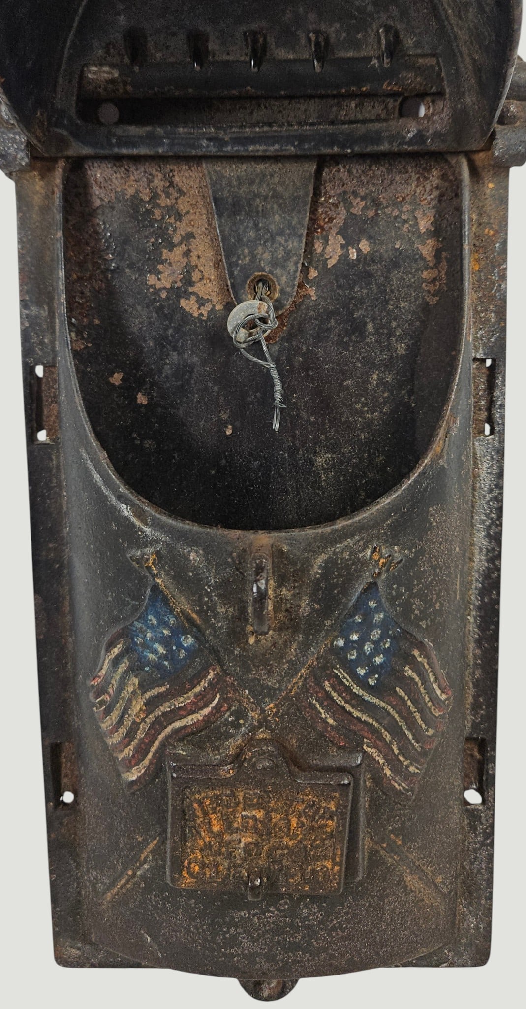 (2) 19th Century Cast Iron Mail Boxes - 11