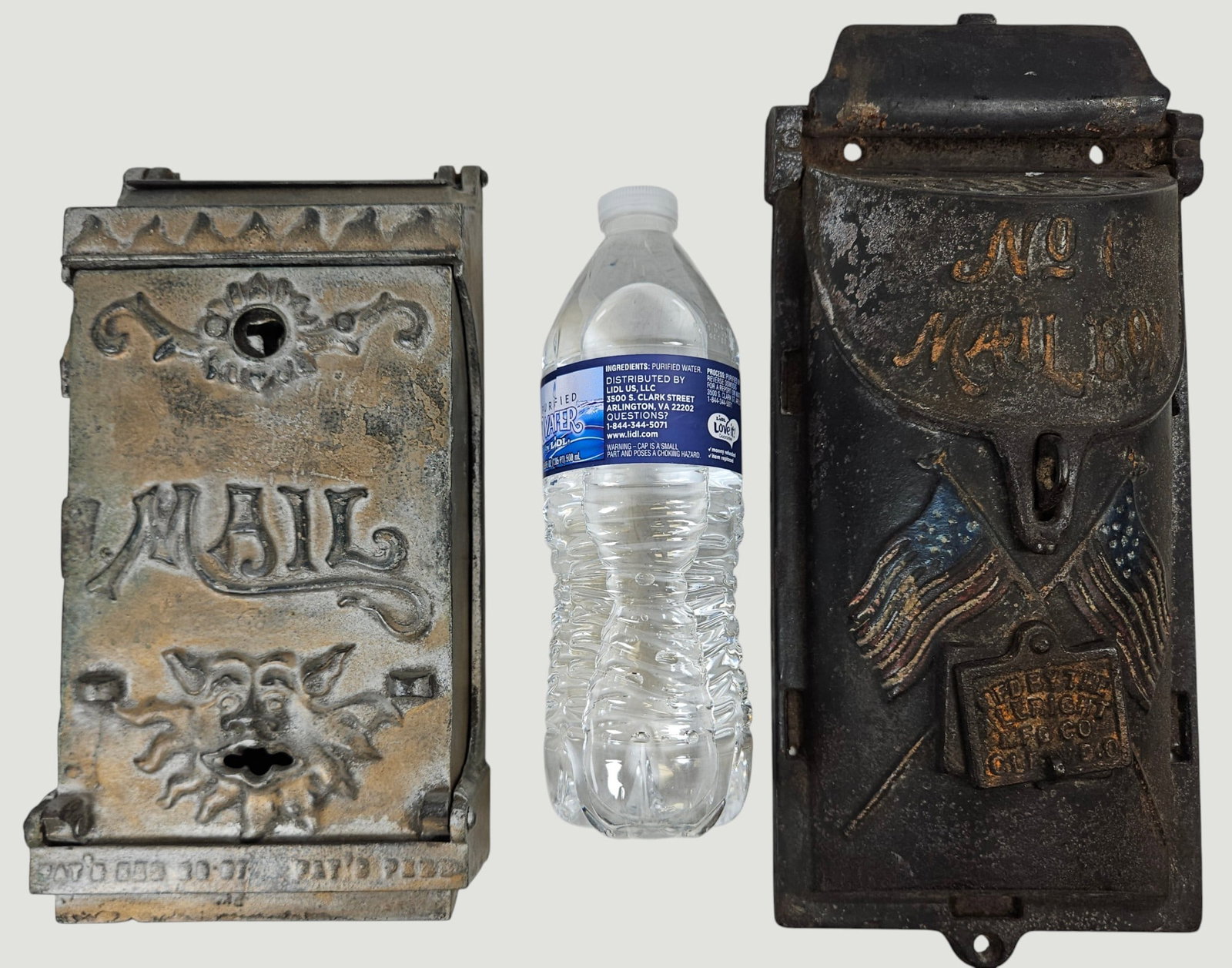 (2) 19th Century Cast Iron Mail Boxes - 15