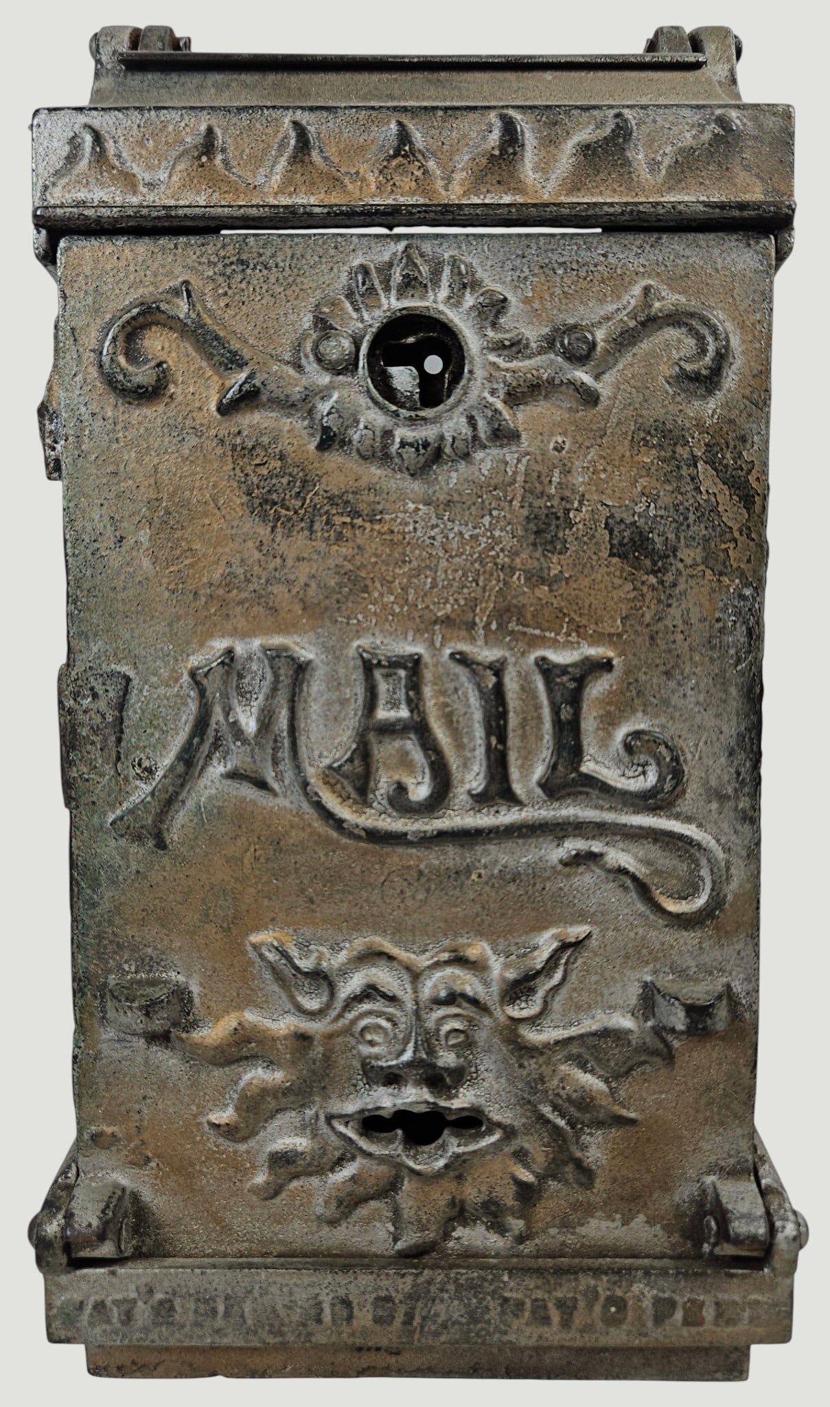 (2) 19th Century Cast Iron Mail Boxes - 2