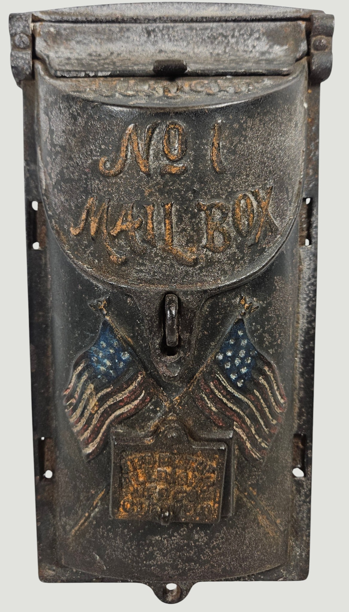 (2) 19th Century Cast Iron Mail Boxes - 8