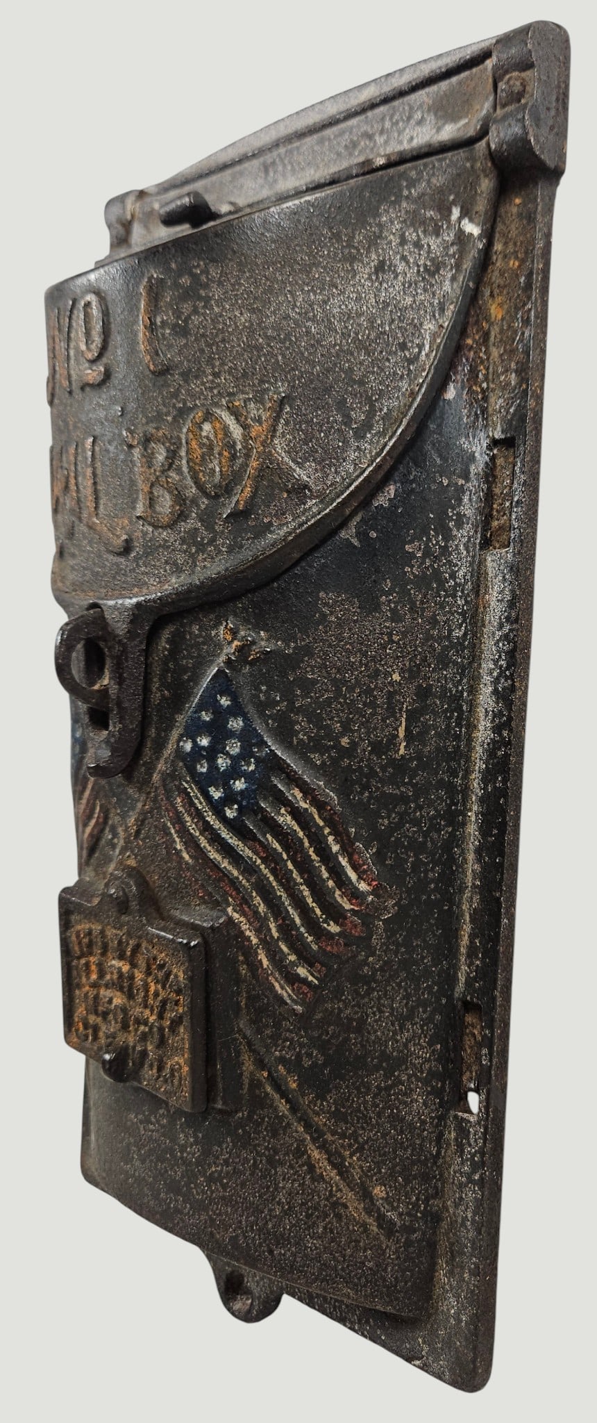 (2) 19th Century Cast Iron Mail Boxes - 9