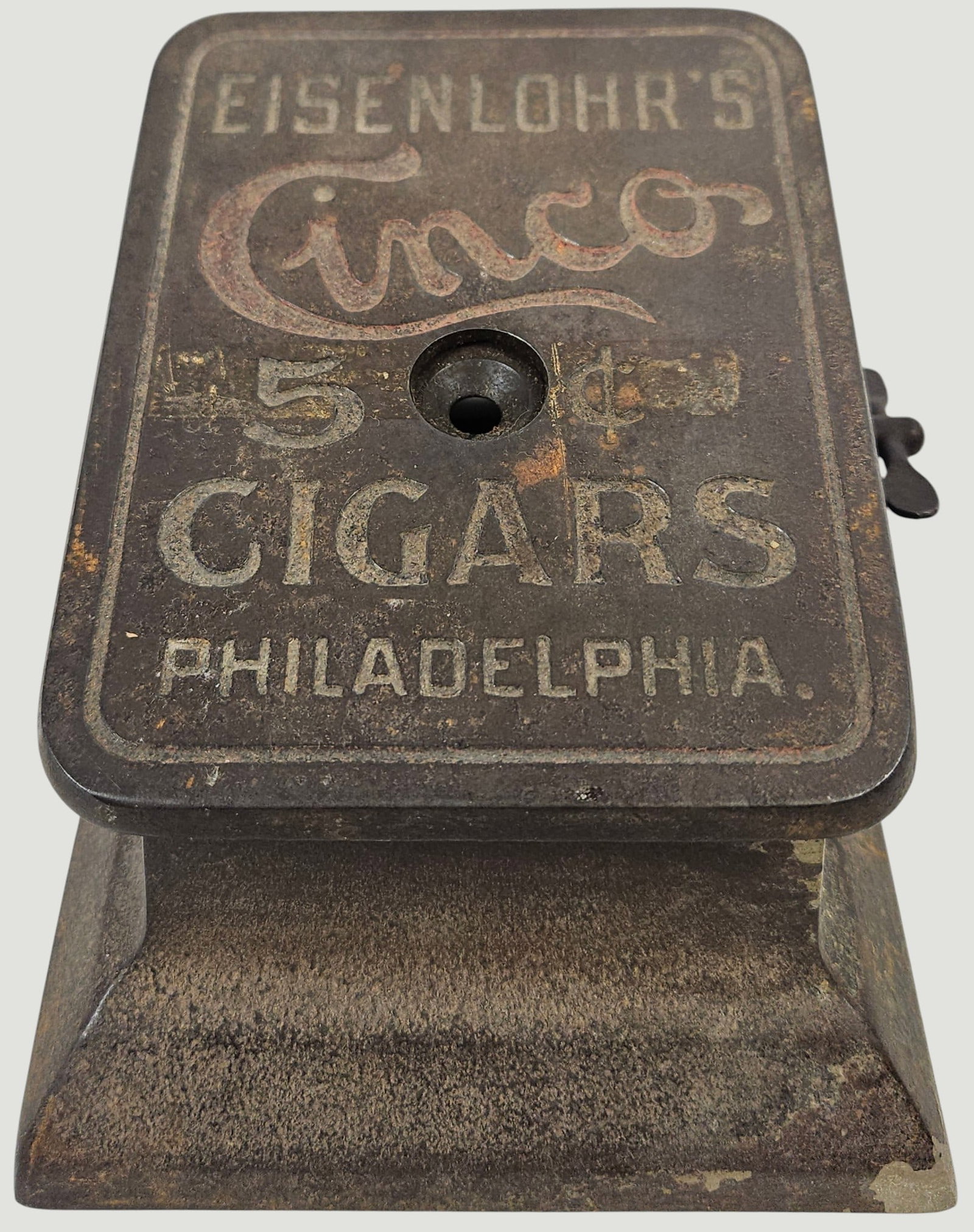 Key Wound Mechanical Clock Work Cigar Cutter (1 of 6)