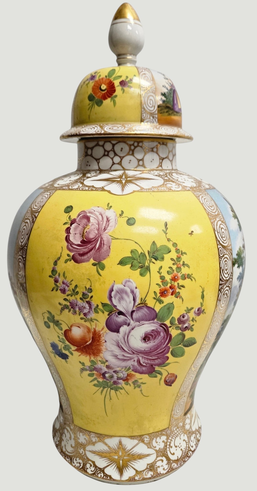 Large 19th Century Meissen Porcelain Figural Covered Urn (1 of 6)