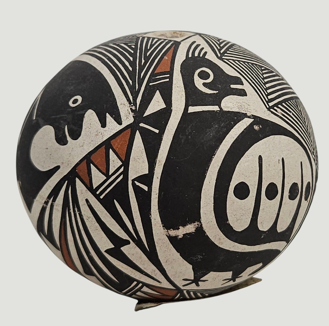 Brenda Cerno ( b. May 3, 1959) Acoma Pottery Seed Jar (1 of 7)