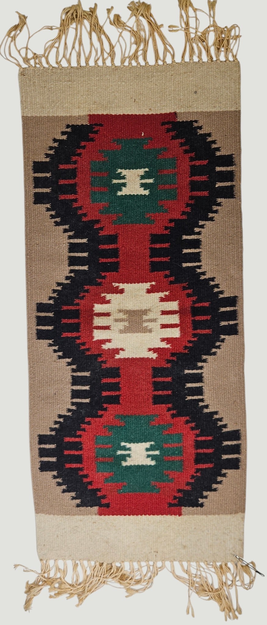 Native American Navajo Handwoven Eye Dazzler Rug / Textile (1 of 3)
