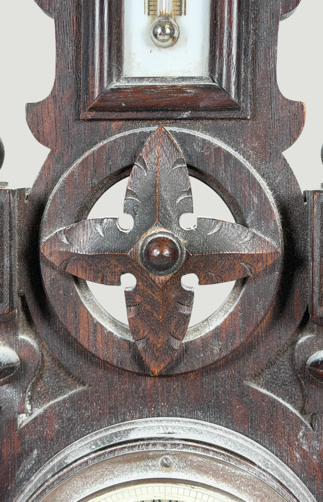 19th Century German Black Forest Barometer / Thermometer - 3