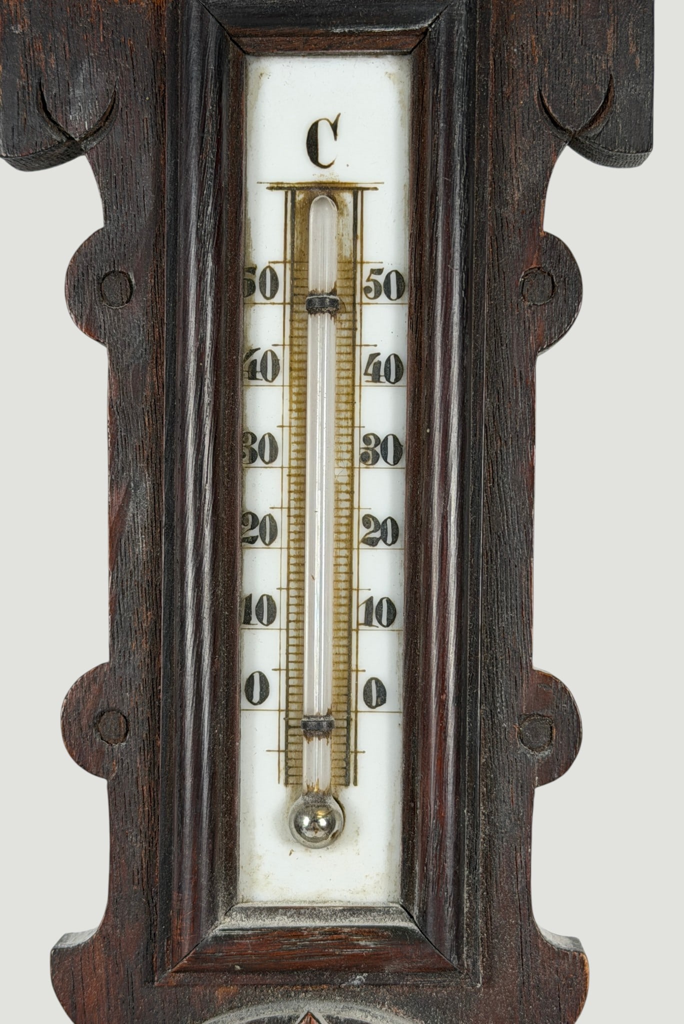 19th Century German Black Forest Barometer / Thermometer - 4