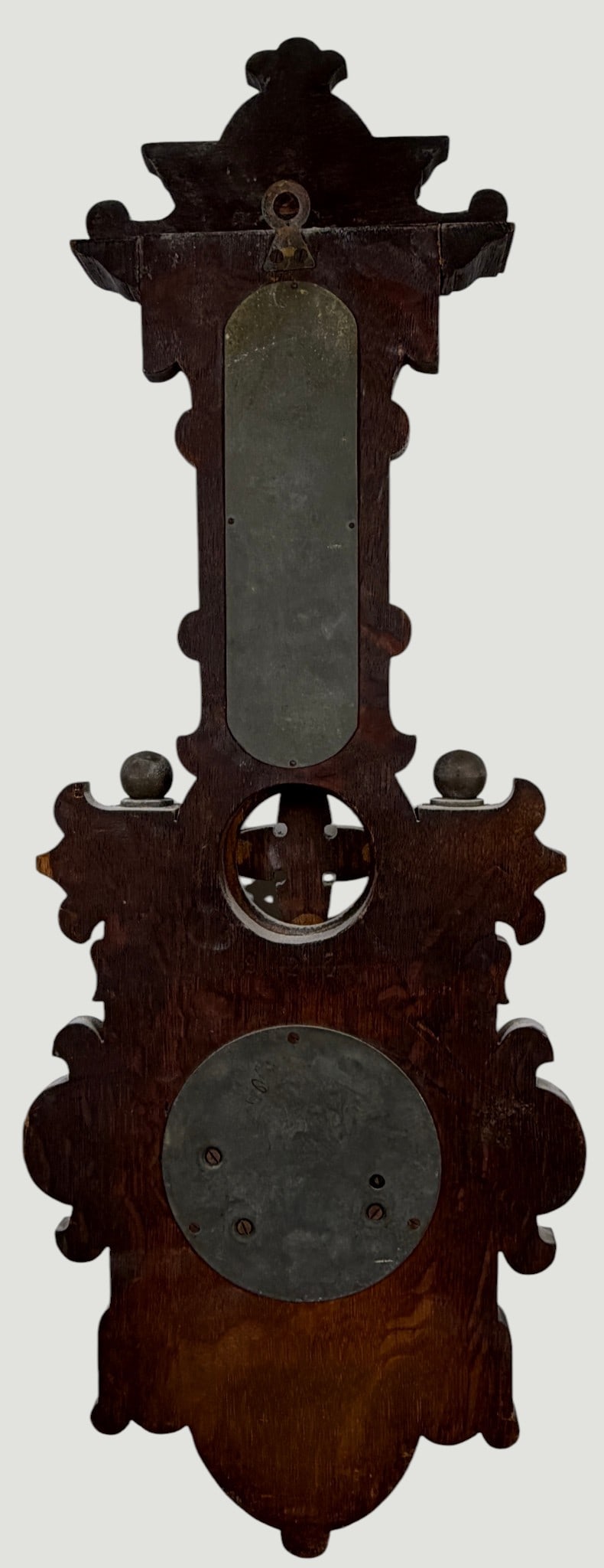 19th Century German Black Forest Barometer / Thermometer - 5