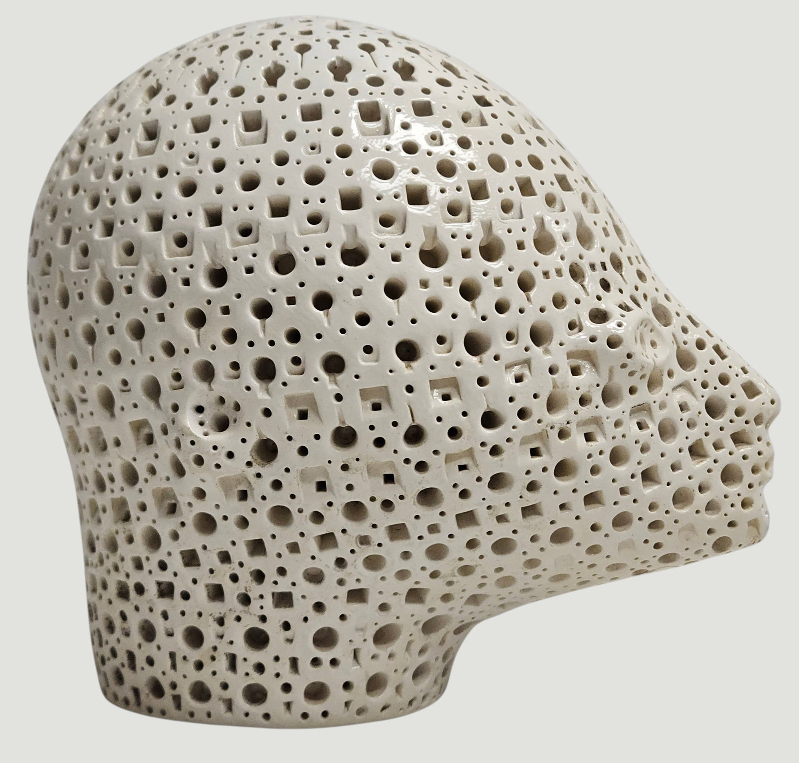 Alexander Ney Terracotta Dysmorphic Head Sculpture - 2