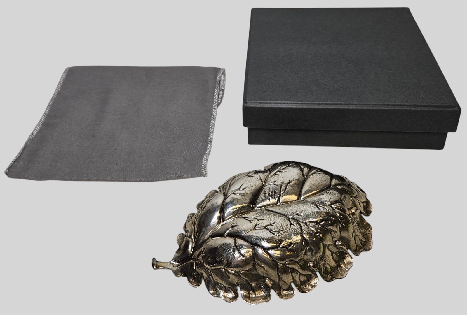 Buccellati Sterling Silver Leaf Form Dish - 2
