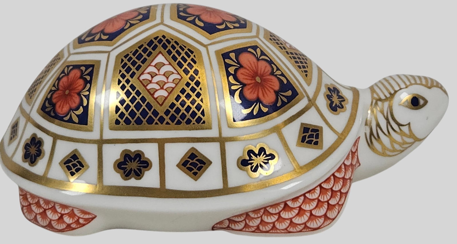 Royal Crown Derby Imari Turtle Paperweight - 2