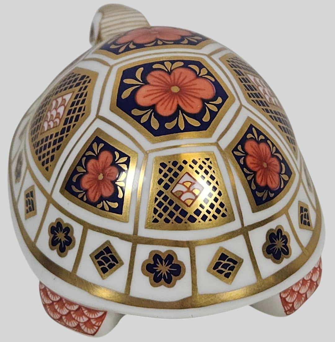 Royal Crown Derby Imari Turtle Paperweight - 3