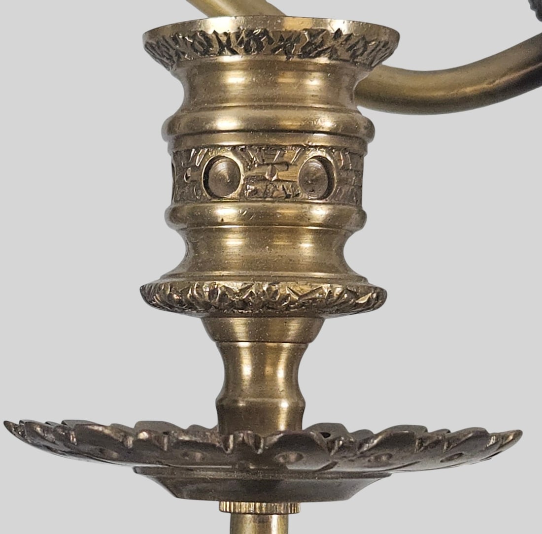 Pair Directoire Style Brass Arrow Sconces - 4