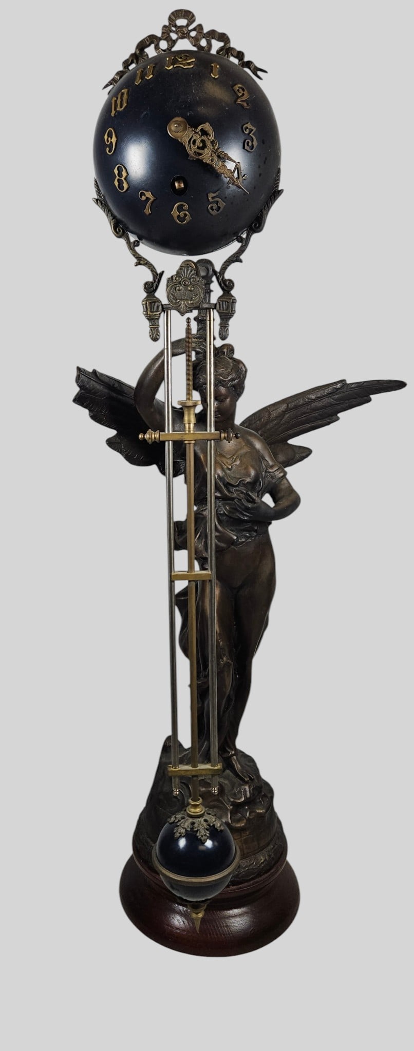 Ansonia 'Gloria' Figural Swinging Mystery Clock (1 of 7)