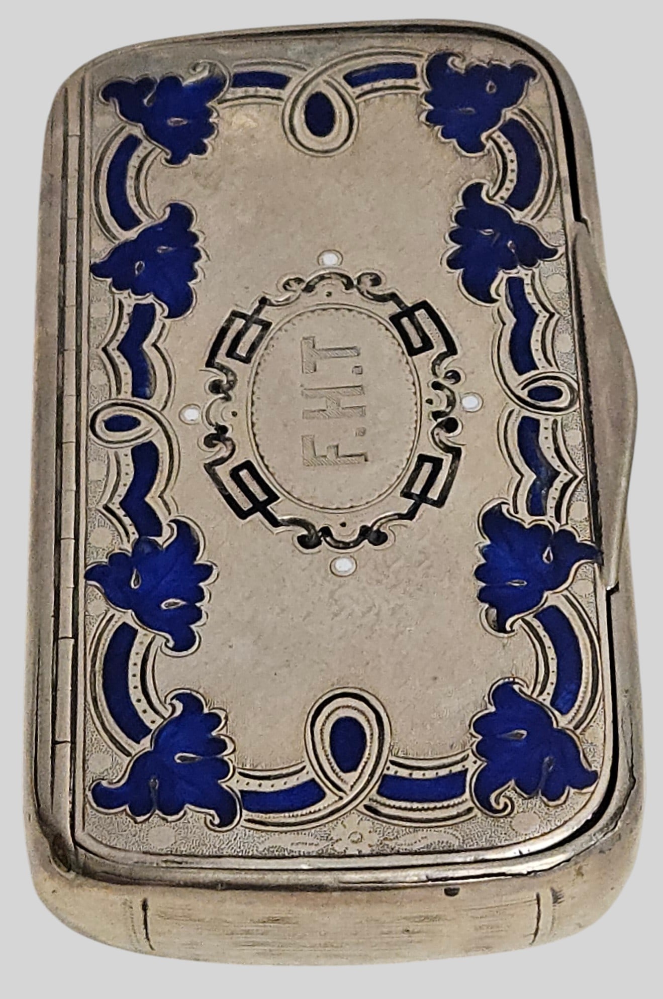Austrian Sterling Silver & Enamel Snuff Box - 2