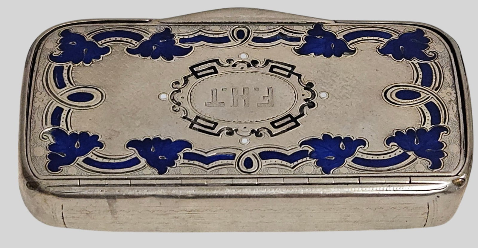 Austrian Sterling Silver & Enamel Snuff Box - 3