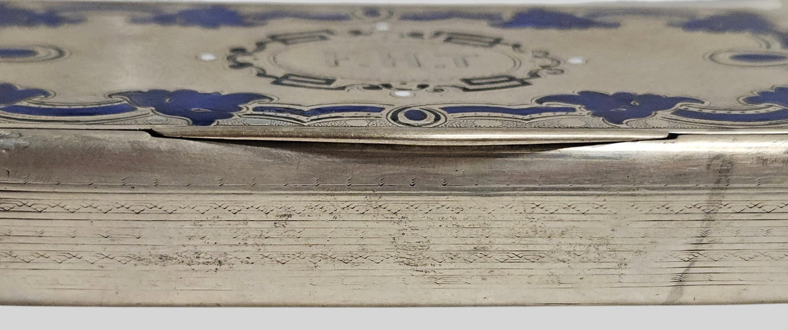Austrian Sterling Silver & Enamel Snuff Box - 8