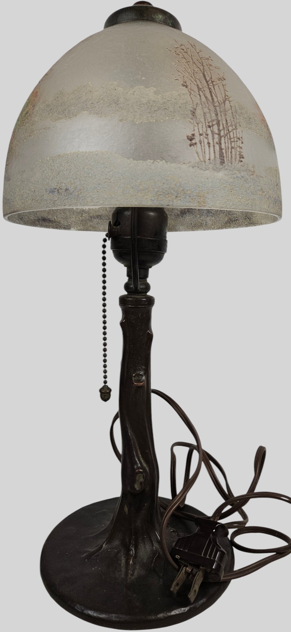 c1910 Signed Handel Reverse Painted Boudoir Lamp #5961 - 2