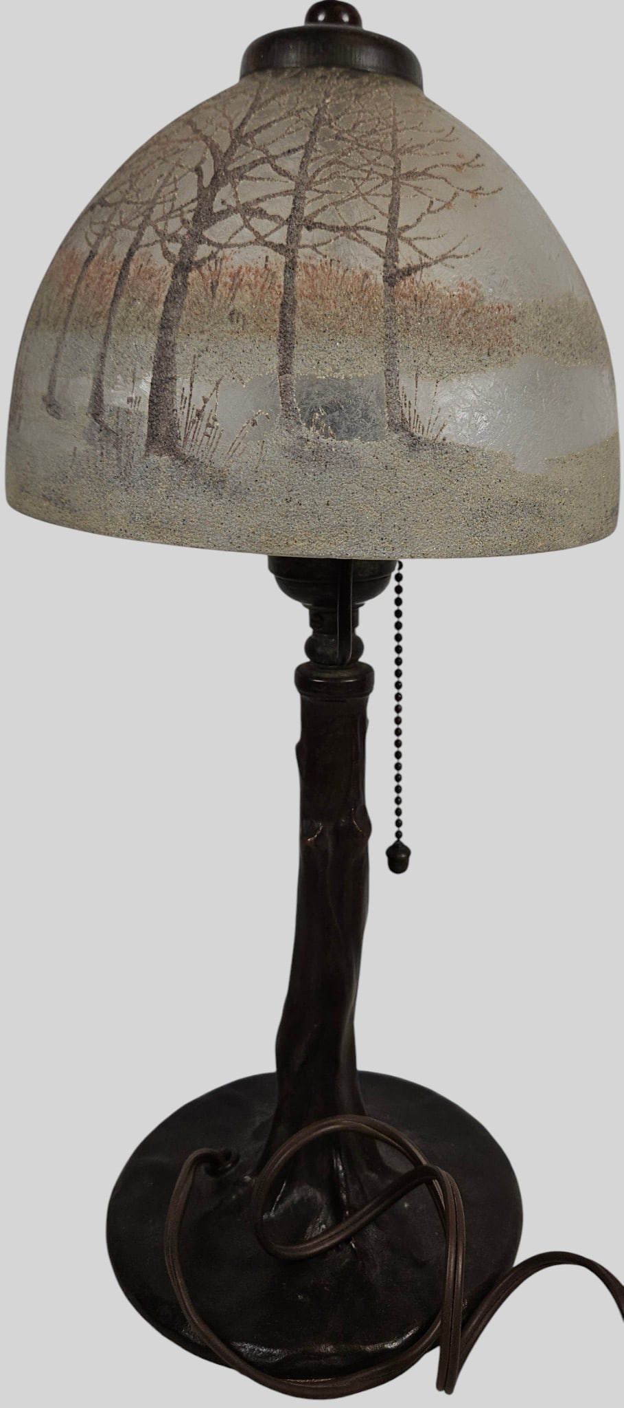 c1910 Signed Handel Reverse Painted Boudoir Lamp #5961 - 4