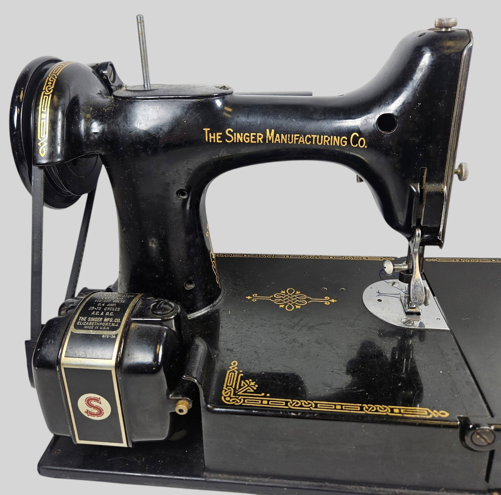 c1950 Singer Featherweight 221 Sewing Machine Centennial - 4