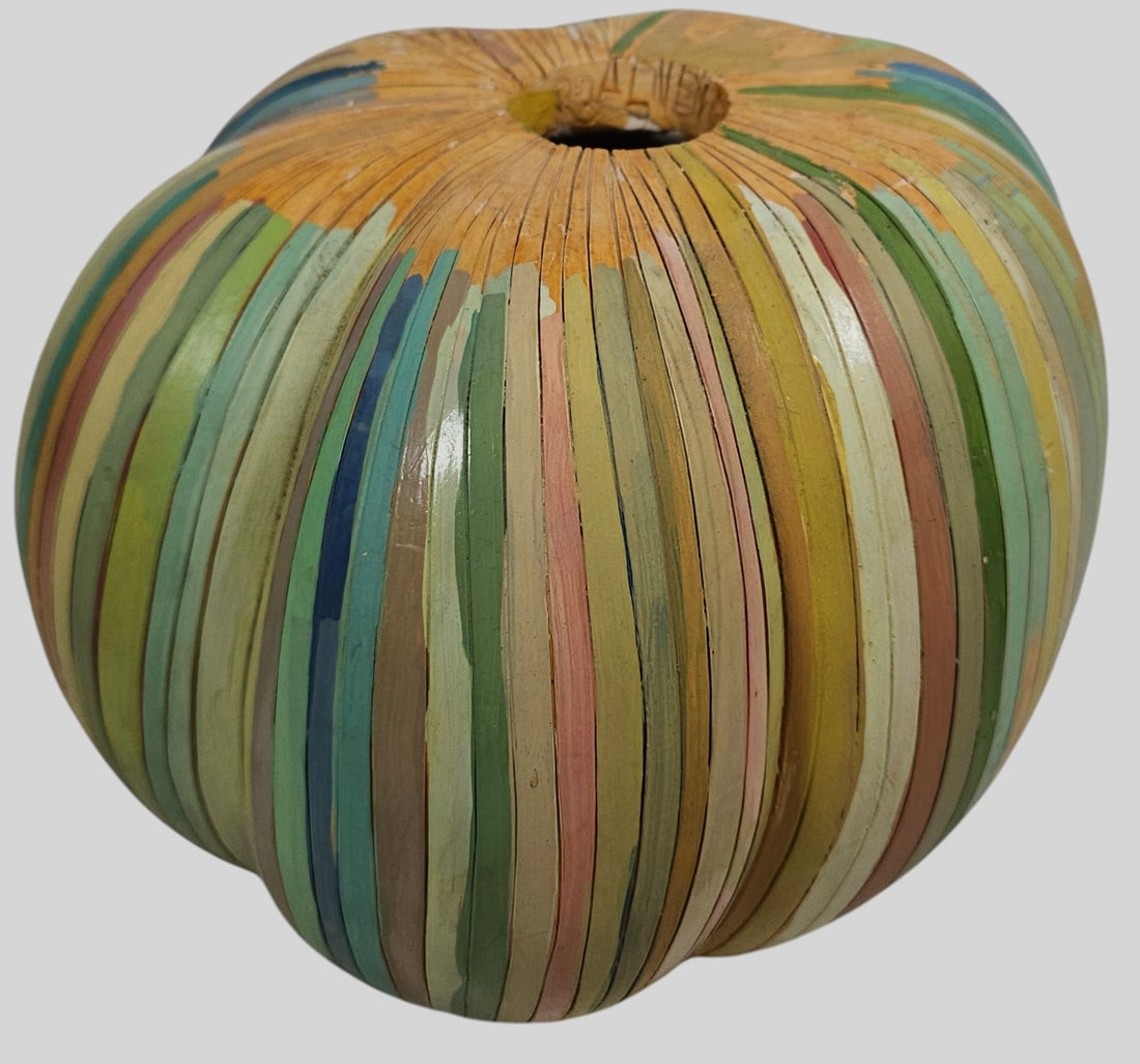 Alexander Ney Polychrome Terracotta Pumpkin - 2