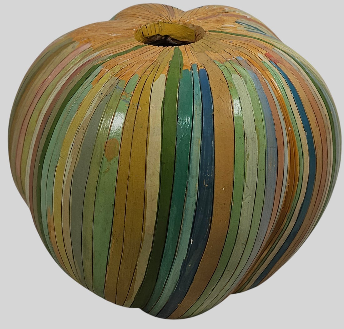 Alexander Ney Polychrome Terracotta Pumpkin - 3