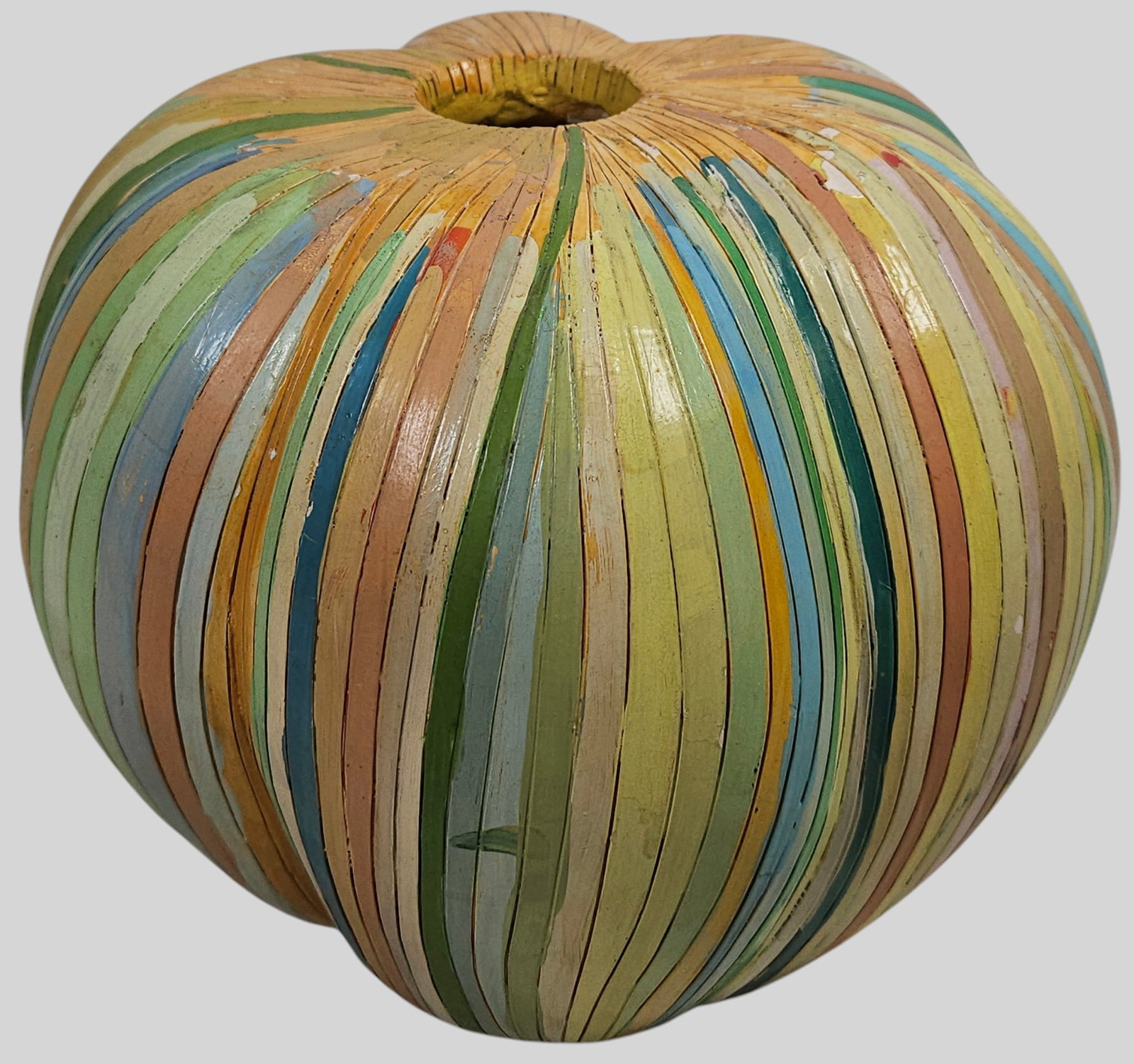 Alexander Ney Polychrome Terracotta Pumpkin - 4