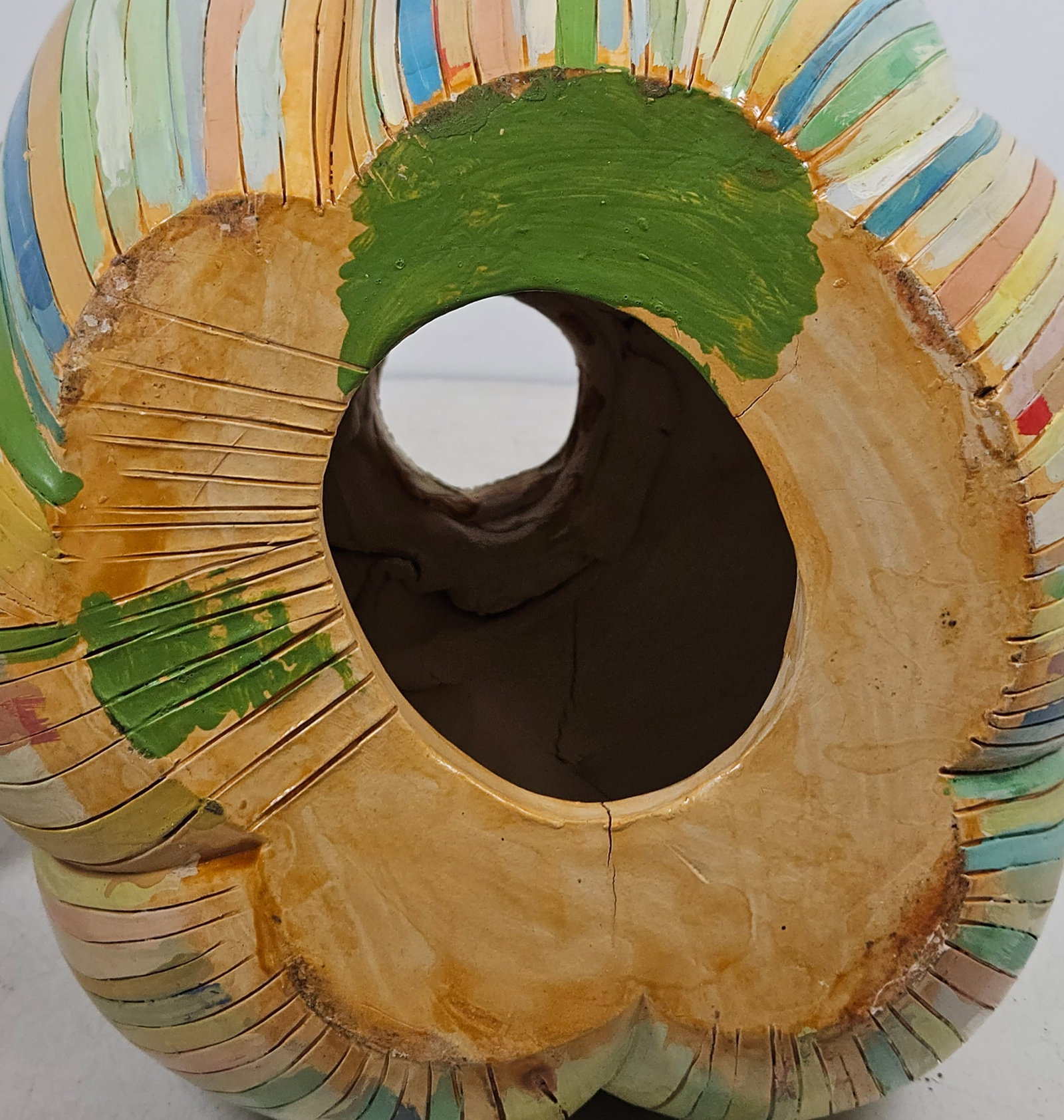 Alexander Ney Polychrome Terracotta Pumpkin - 8